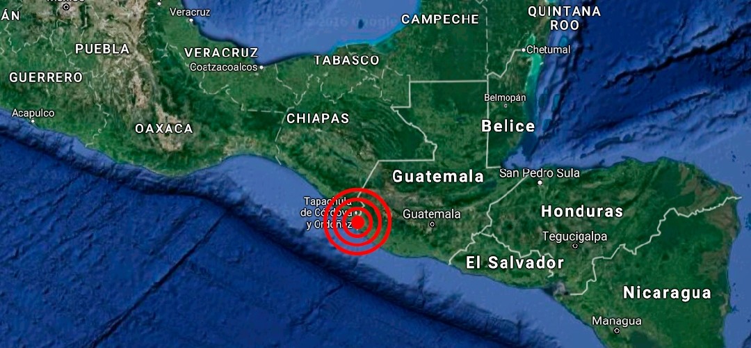 Sismo se registra esta tarde en Suchitepéquez