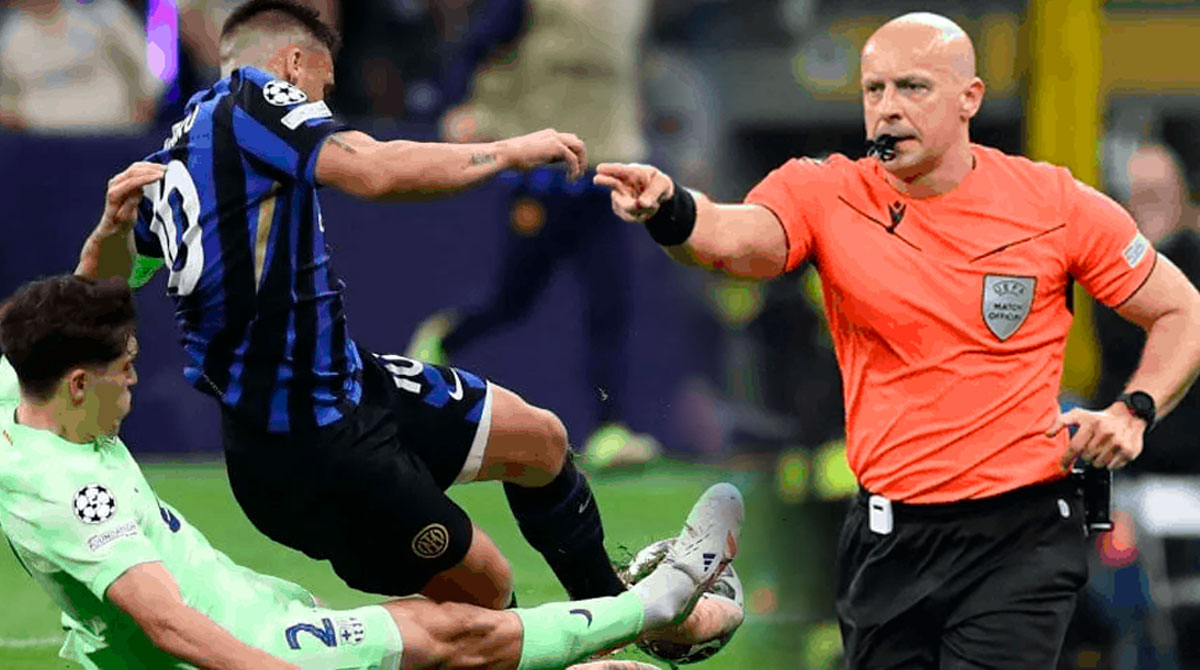 El árbitro del Inter vs Barcelona responde a las críticas de los azulgranas