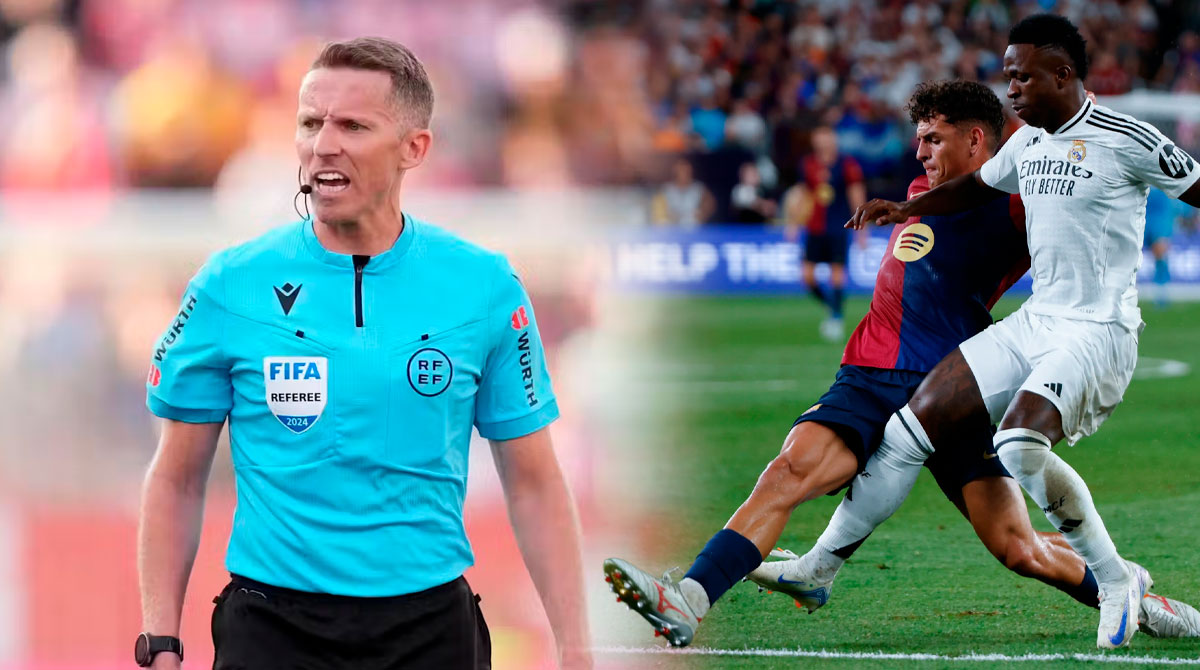 Este será el árbitro del clásico Real Madrid vs. Barcelona