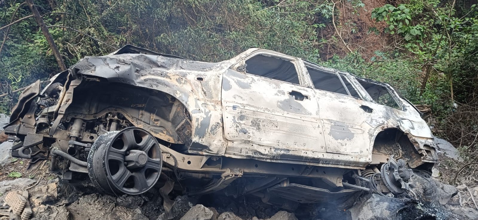 Accidente deja dos heridos en ruta de Santa María de Jesús hacia Palín, Escuintla