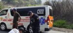 Doble colisión de la ruta que conduce de Los Ocotes hacia San José Pinula