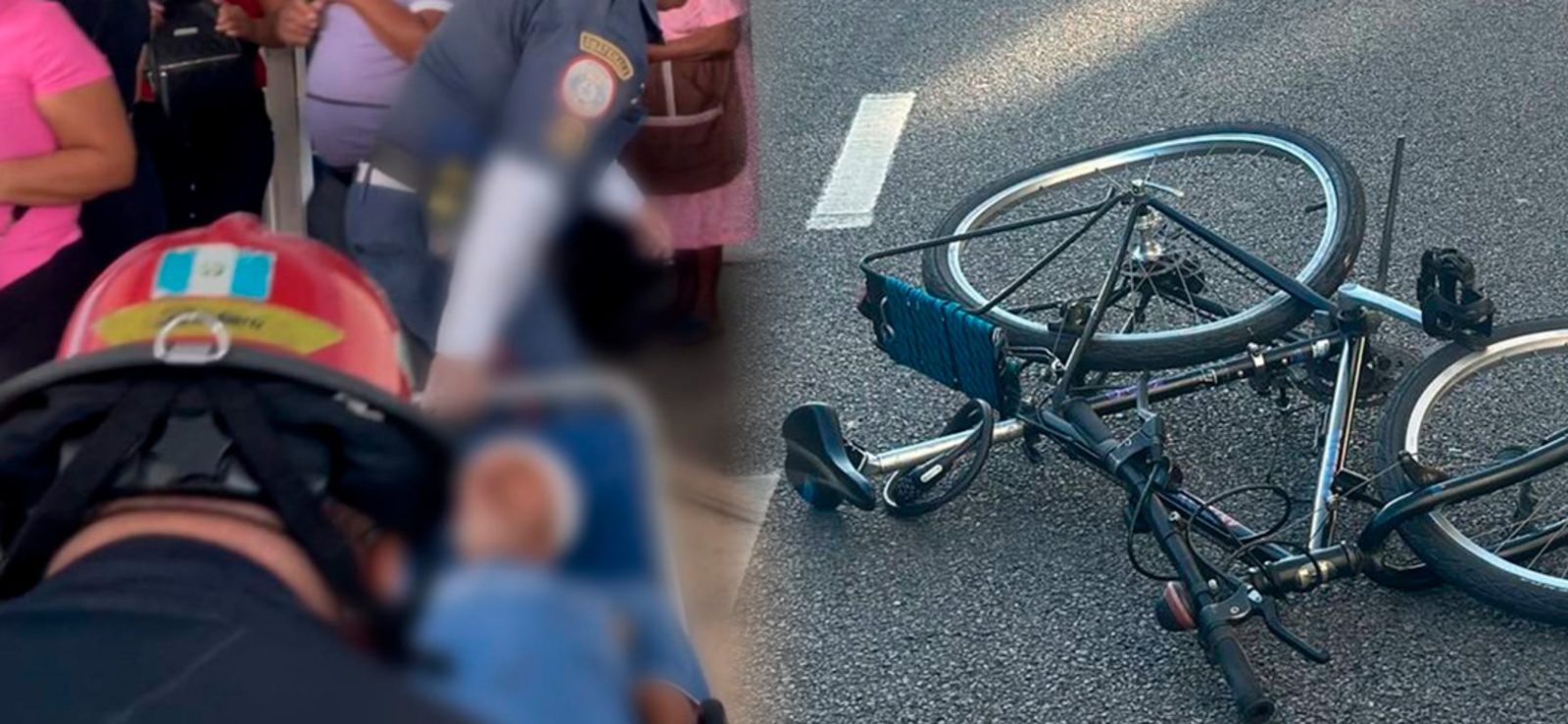 Ciclista es atropellado en La Blanca, San Marcos
