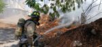 Reportan incendio en aserradero de ruta al Atlántico