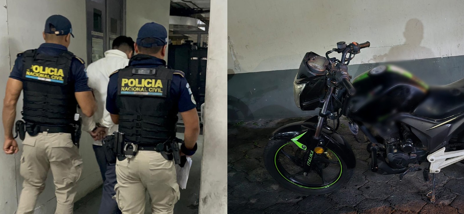 Capturado nuevamente con otra moto robada en zona 10