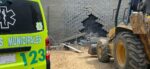 Trabajador herido tras ser aplastado por un muro en la zona 4 de Mixco