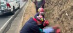 Hombre cae de vehículo en movimiento en la ruta Interamericana