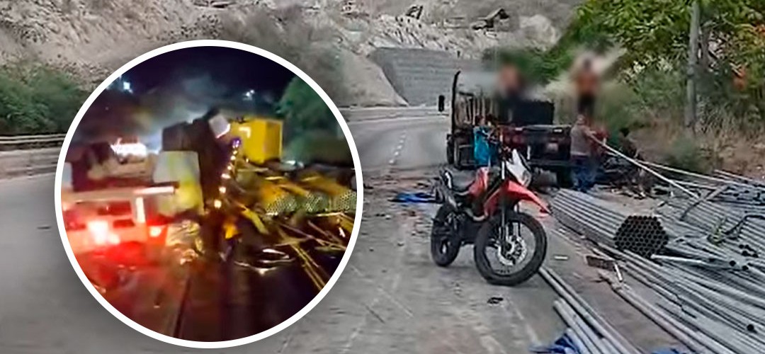 Fuerte accidente: Tráiler vuelca en la ruta al Atlántico