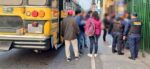 Policías frustran asalto en un bus en Villa Nueva