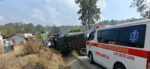 Fuerte accidente: Microbús vuelca en ruta a Sacapulas
