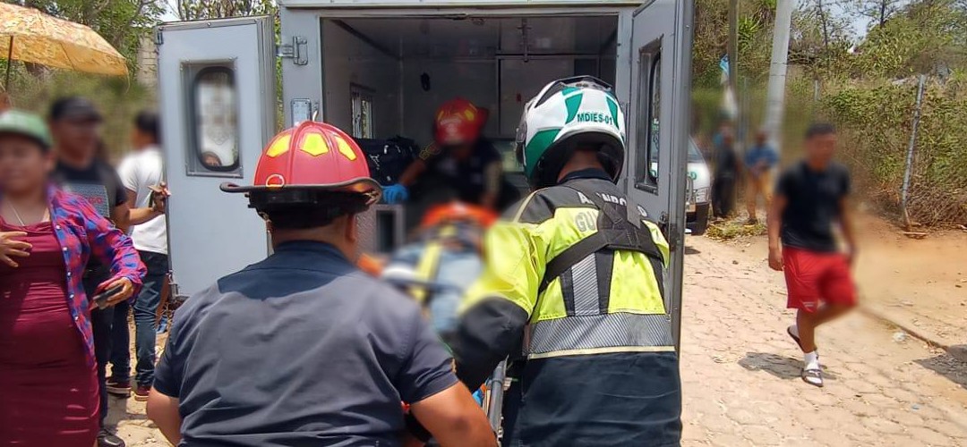 Hombre herido tras fuerte choque de motocicletas en El Progreso