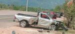 Fuerte accidente deja a dos personas heridas en Chiquimula