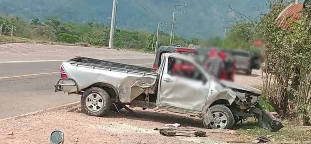 Fuerte accidente deja a dos personas heridas en Chiquimula