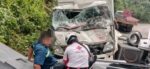 Reportan fuerte colisión entre dos camiones en Cobán, Alta Verapaz