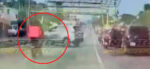 VIDEO: Así fue la colisión entre repartidor y vehículo en la ruta al Atlántico