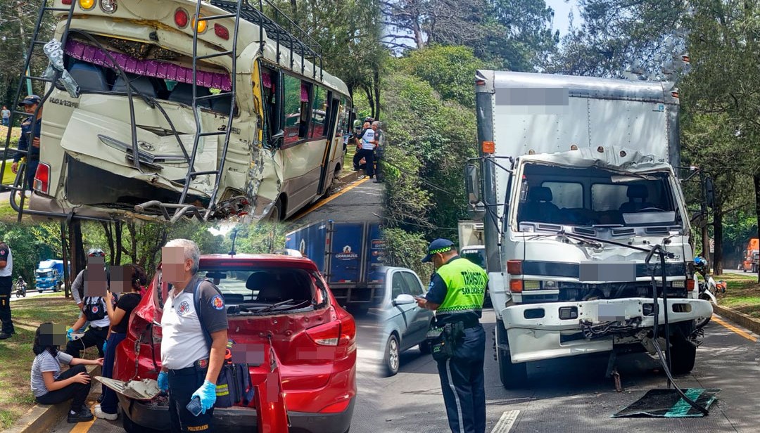 Reportan múltiple colisión en ruta Interamericana