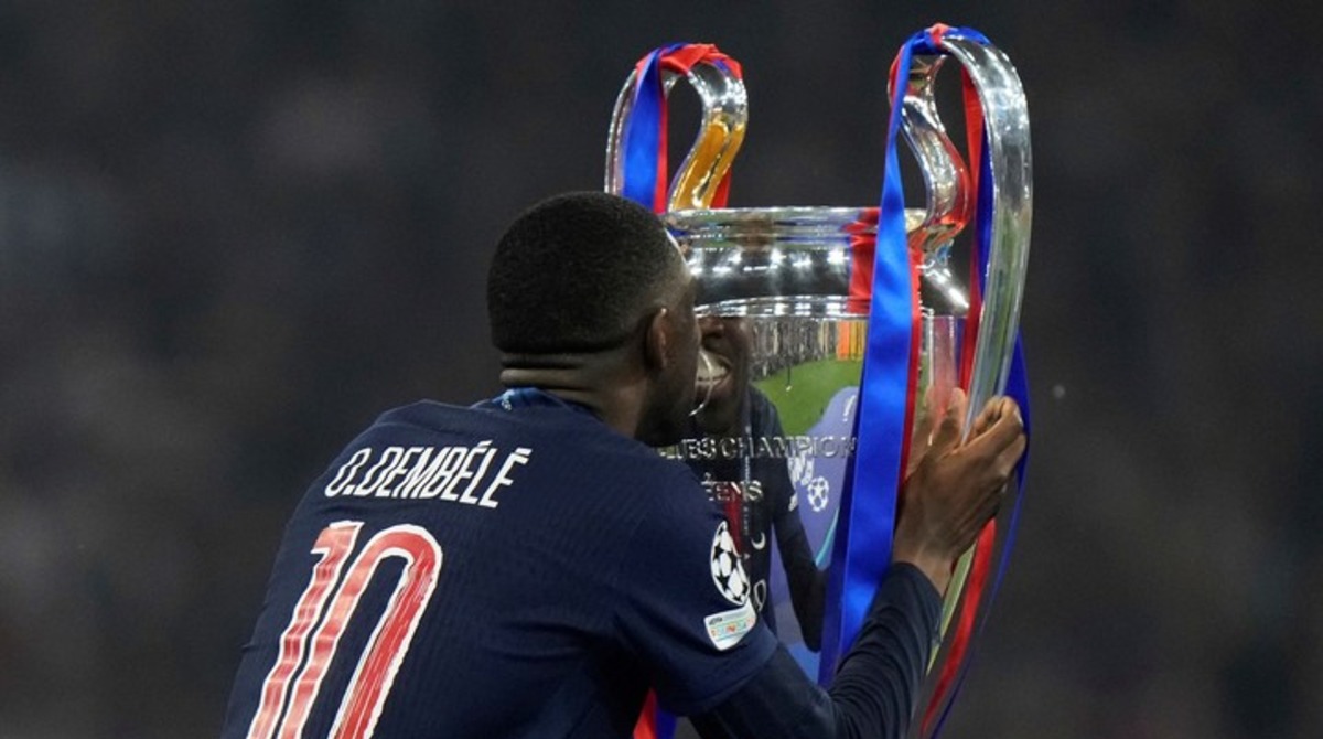 Dembélé le manda un mensaje al Barcelona tras ganar la Champions