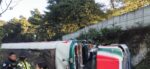Bus vuelca en la ruta Interamericana y deja varias personas heridas