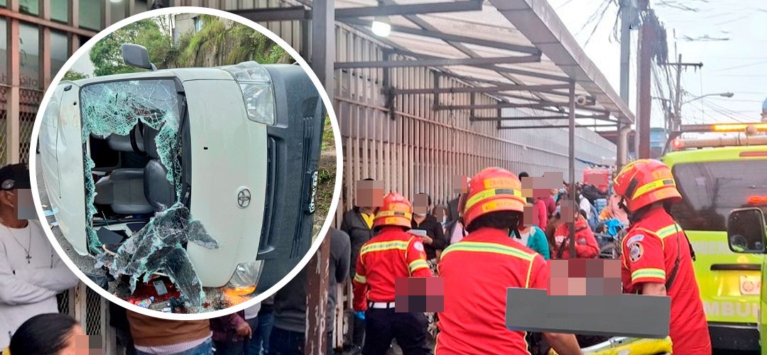 Atacan a balazos a ocupantes de una panel en la Zona 18