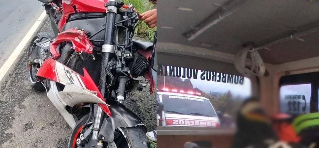 Motorista herido tras perder el control en la ruta Interamericana