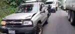 Fuerte colisión se registra en la ruta al Pacífico