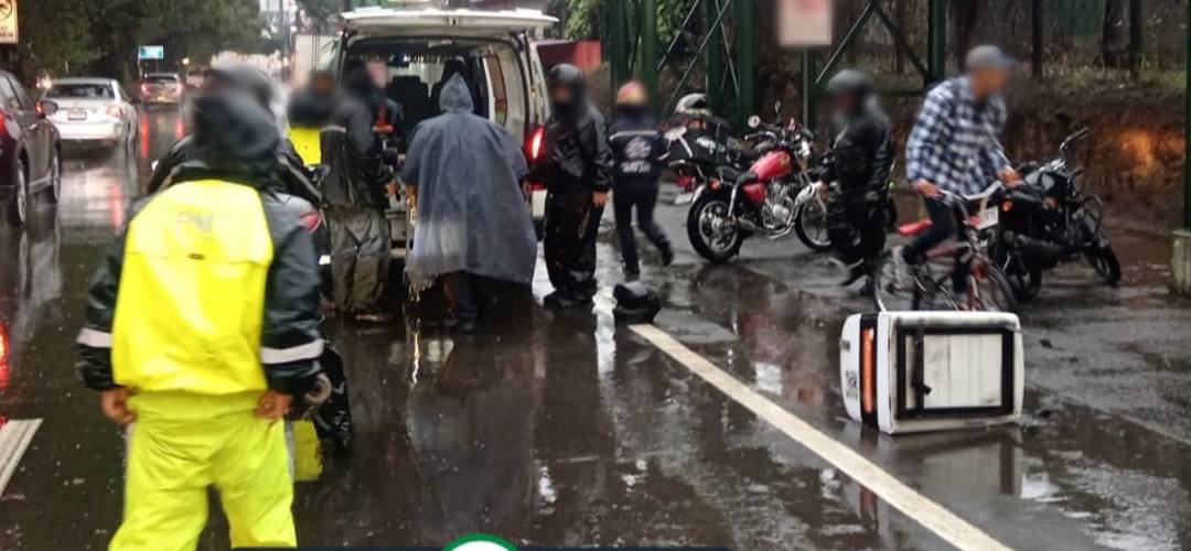 Motorista sufrió fuerte accidente de tránsito en ruta Interamericana