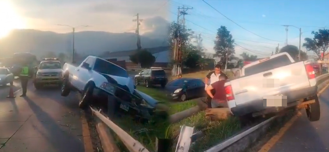 Piloto pierde el control y colisiona en Palín, Escuintla