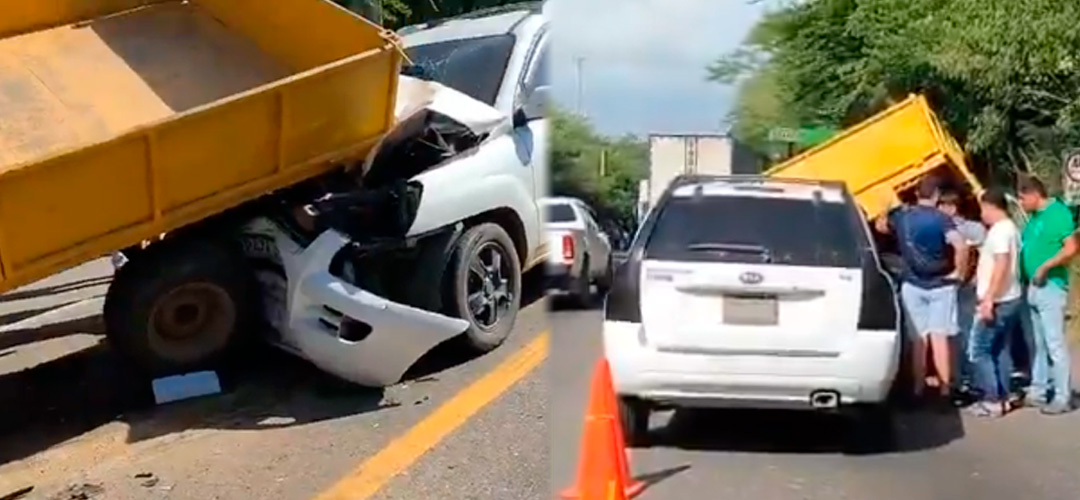 Fuerte accidente de tránsito en km 115 ruta al Atlántico