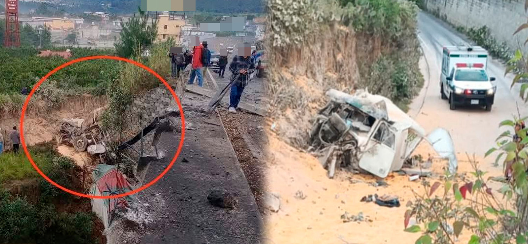 Rescatan a piloto tras accidente en ruta Interamericana
