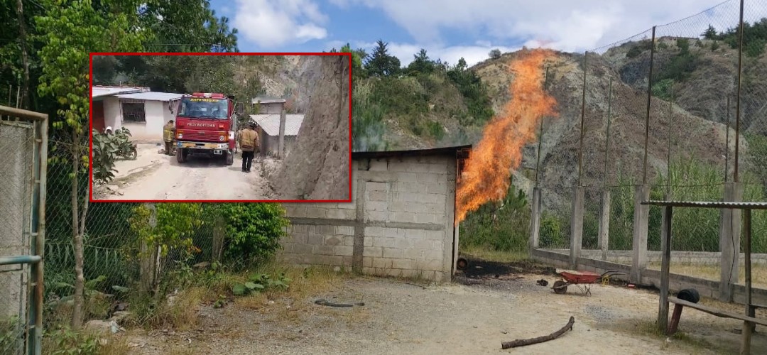 Reportan incendio estructural en vivienda de Huehuetenango