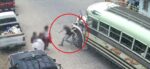Momento en que bus atropella a peatón en Antigua Guatemala (VIDEO)