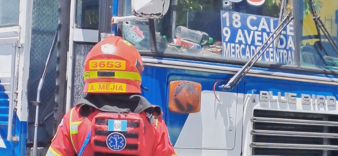 Disparan contra bus en la zona 5 capitalina