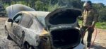 Controlan incendio en vehículo en Villa Canales