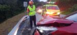 Conductor pierde el control y se accidenta en ruta a Boca del Monte