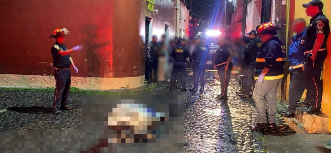 Balacera en Antigua Guatemala dejó una persona fallecida y una herida