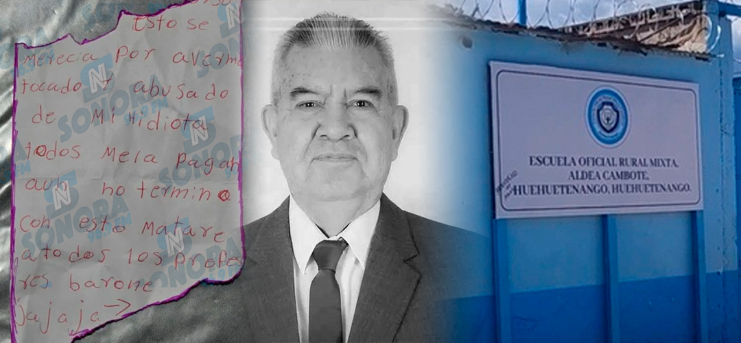 Revelan carta de alumna vinculada a muerte de maestro