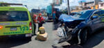 Reportan fuerte accidente de tránsito en zona 12
