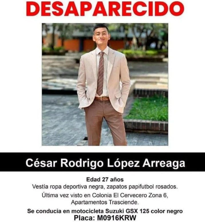 Localizan sin vida a joven que había sido reportado como desaparecido en Palencia 