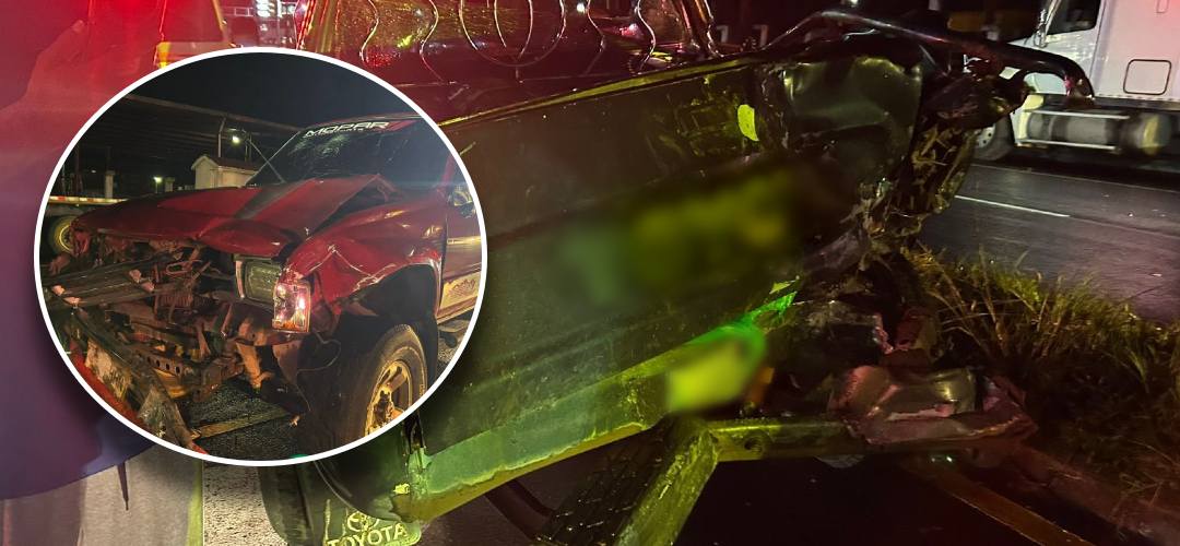 Fuerte colisión de vehículos tipo pickup dejó varios heridos en ruta Interamericana
