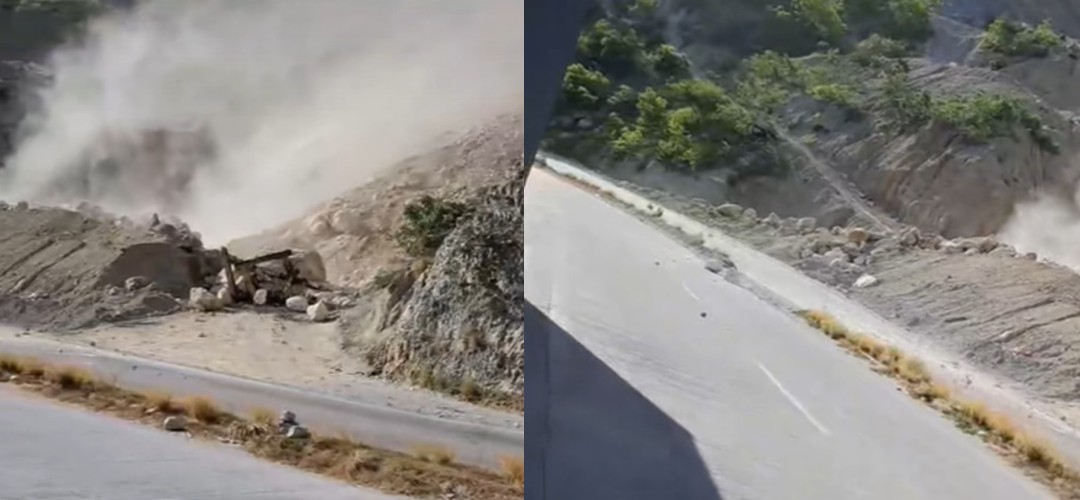 Precaución: Se registra derrumbe en la ruta al Atlántico
