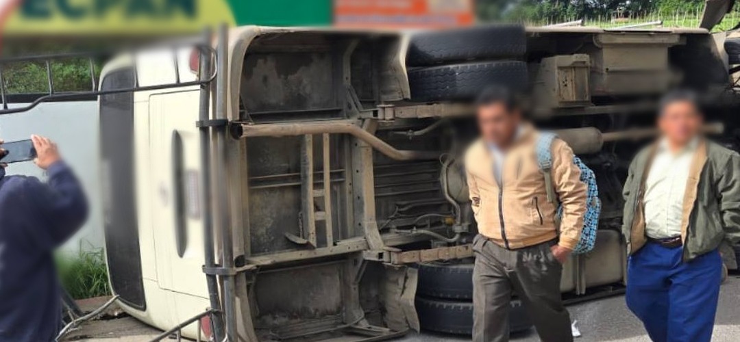 Fuerte accidente deja a varias personas heridas en ruta Interamericana