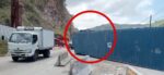 Contenedor se desprende y complica el tránsito en ruta al Atlántico