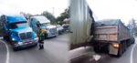 Tráileres colisionan en el kilómetro 23 de la ruta Interamericana