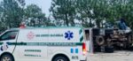 Fuerte accidente: Camión vuelca tras perder el control en Quiché