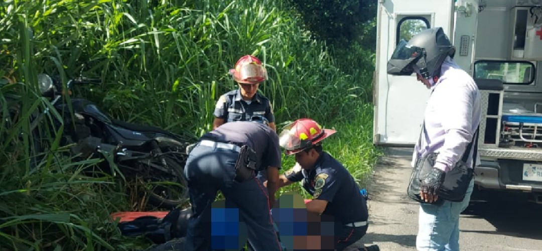 Motorista sufre accidente de tránsito en Quetzaltenango