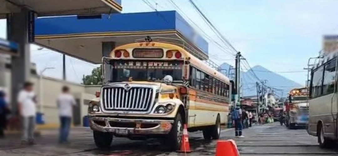 Disparan contra bus en la zona 1 de Escuintla