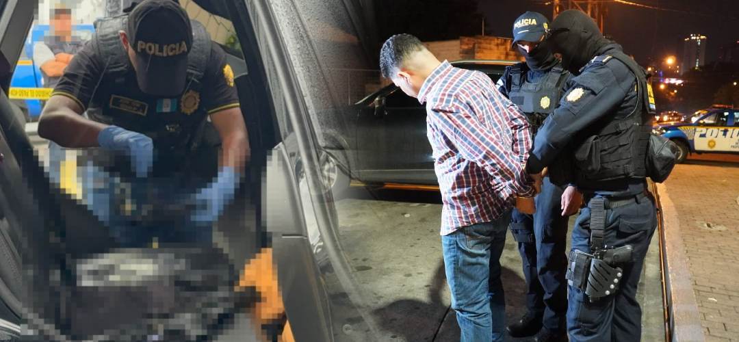 PNC capturó a hombre con armamento ilegal tras intentar darse a la fuga en gasolinera de zona 5