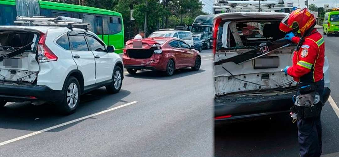 Reportan múltiple colisión a inmediaciones del Puente Belice