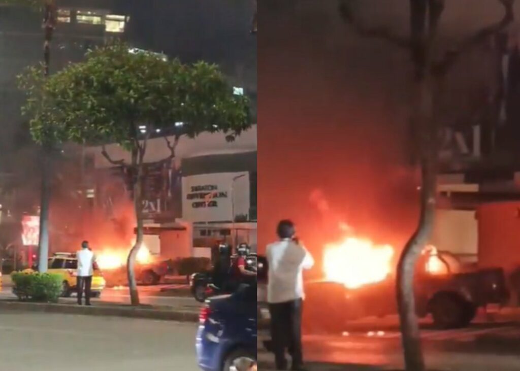 Impactante explosión de carro bomba en Guayaquil dejó múltiples heridos (VIDEO)