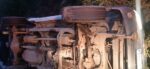 Accidente de tránsito: Pickup vuelca en la ruta Interamericana