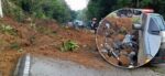 Derrumbe cae sobre motoristas y vehículo mientras circulaban por ruta a San Miguel Petapa